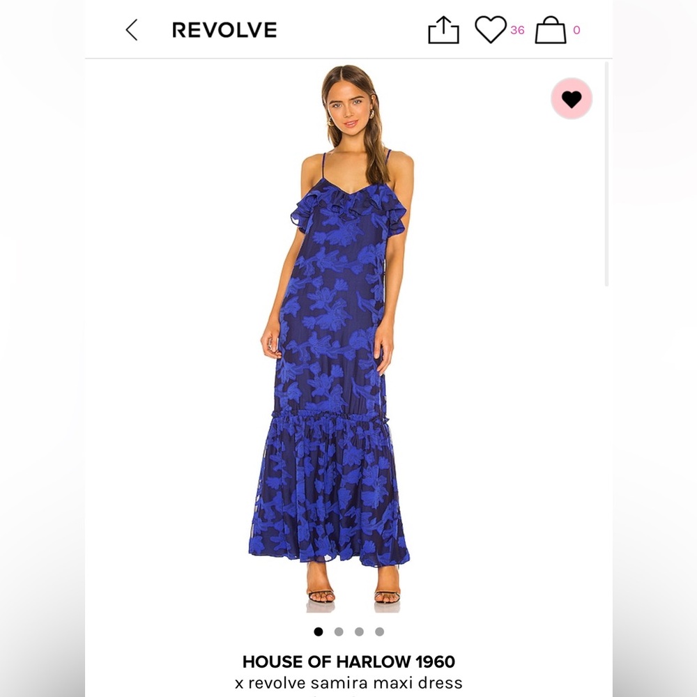 House of Harlow Blue Gown